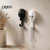 Dekorativer Wandmontierter Haken Totenkopf Haken, 3D Gedruckt Gotisch Klebend Schlüssel Skelett Kopf Aufbewahrung Organizer Halter, für Zuhause Schlafzimmer Badezimmer Haken