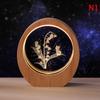 3D Inner Carving Planet Night Light Luminous Crystal Desktop Ornament
