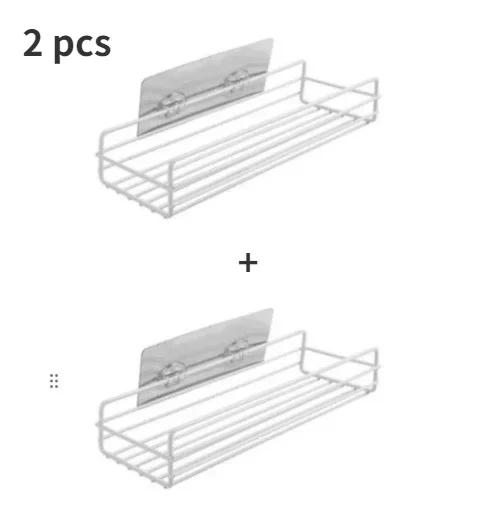 Baderom Oppbevaringsstativ Kjøkken Organisering Hylle Svart Hyller Hjørneramme Jern Dusj Punch Frimontert Caddy Stativ