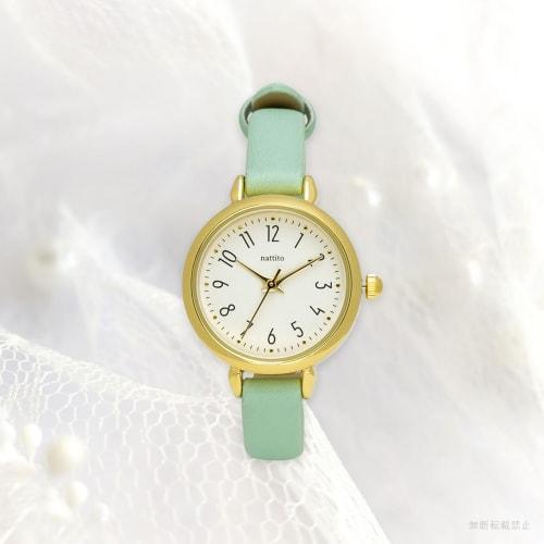 Fieldwork Women's Analog Watch with Leather Strap, Simple and Easy to Read, Green, Lloyd YM092-3