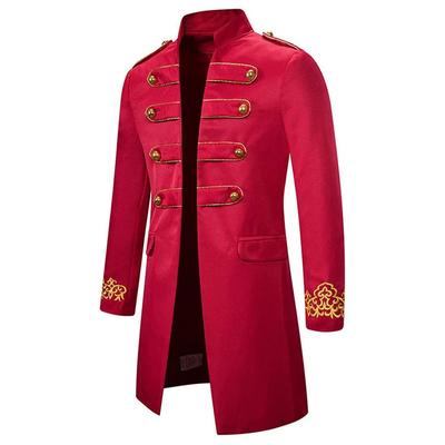 NACZHLOVELL Performance Clothes, Medieval Noble Clothes, Men's Long Coat Disguise, Cosplay European Style, Retro Style Napoleon Style Jacket, Adults,