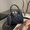 Monica Qiqi, High-end Women's Hand-held Presbyopia Contrasting Color Shell Bag 2024 New Fashion Light Luxury Niche