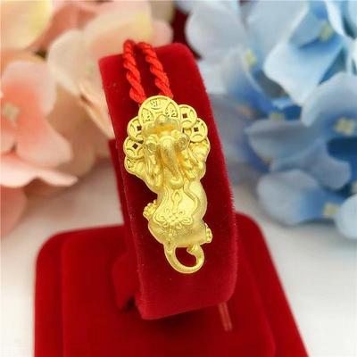 Vietnamesischer Gold Pixiu Anhänger für Männer und Frauen