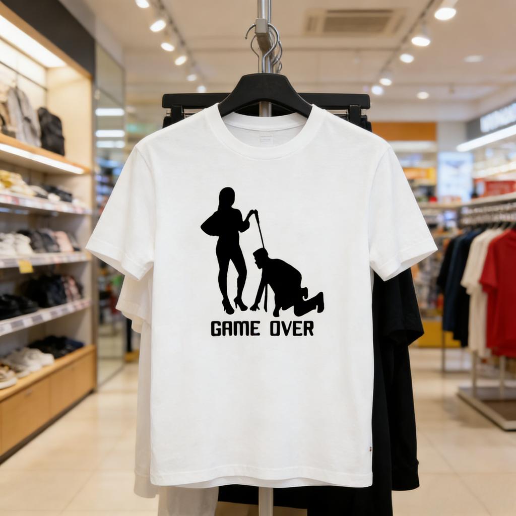 Hot Sale Game Over Bride Groom Tshirt Funny Printed Bachelor Party T Shirt Summer Short Sleeve Fashion Casual Harajuku Man Tees