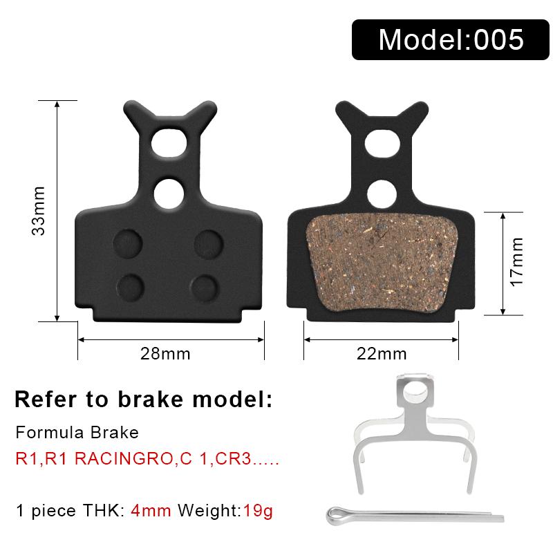 Bicycle Disc Brake Pad Organic Resin Bike Hydraulic Disc Brake Pads For Magura Cycling Accessories