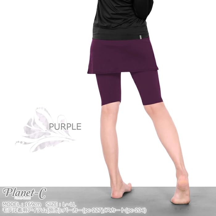 Running and Sports PU Planet-C Planet-Casual Women's Leggings, 5/8 Length, Pc-230, M-L,