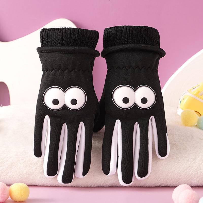 Kinder Wasserdichte Rutschfeste Winterhandschuhe, Fleecegefüttert für Radfahren bei kaltem Wetter und Schneespiel