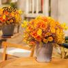 Versatile Faux Flowers for Floral Design Artificial Eucalyptus Morning Glory Flowers, Fall Fake Outdoor Planters Durable Plant Decor Bedroom
