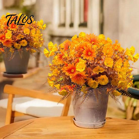 Versatile Faux Flowers for Floral Design Artificial Eucalyptus Morning Glory Flowers, Fall Fake Outdoor Planters Durable Plant Decor Bedroom