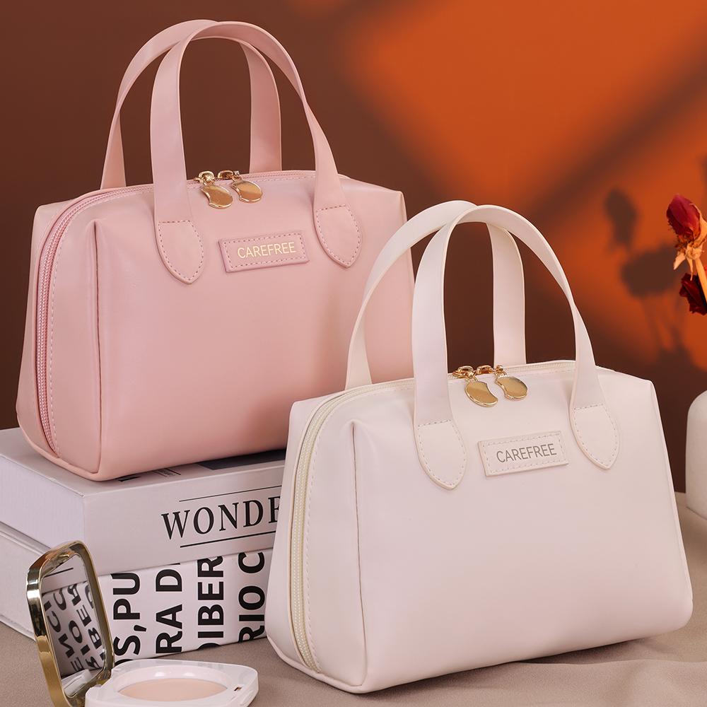 Borsa da Trucco Portatile Piccola Beiying Stile Francese, Multifunzionale e di Alta Gamma per Viaggio, Borsa Portatile da Trucco da Donna