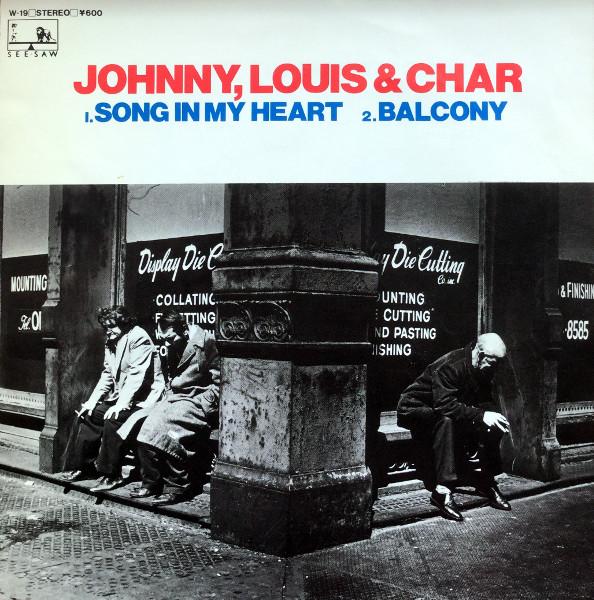

7inch Record JOHNY LOUIS CHAR Song In My Heart Balcony W19 SEESAW 1980 Japan Japanese PopRock Used