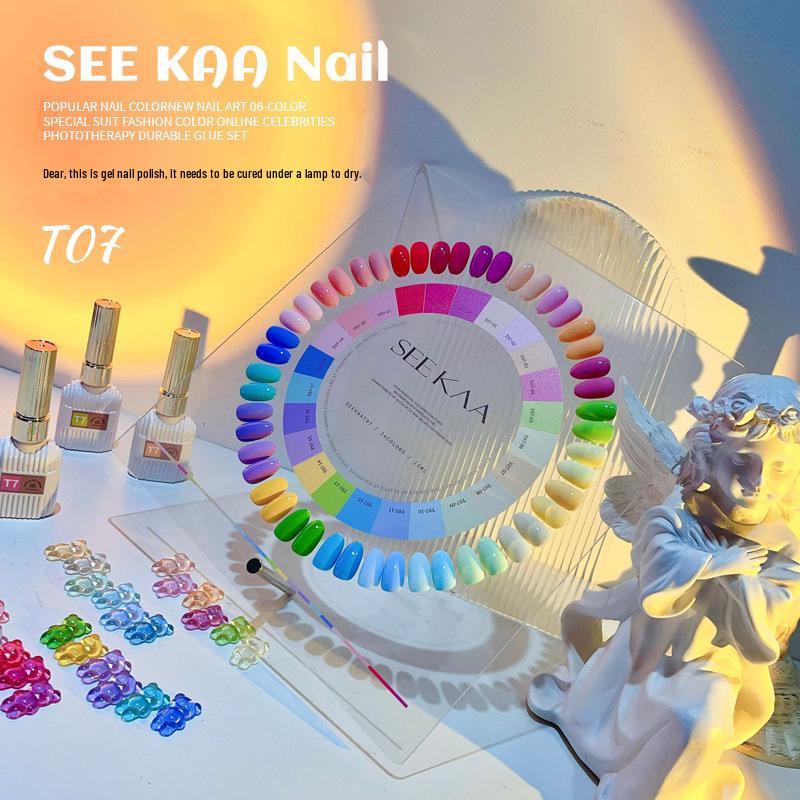 

SEEKAA Набор гель-лаков для ногтей «Макарон» 24 цвета - Коллекция Весна/Лето 2024