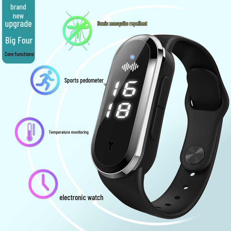 Portable Bionic Mosquito Repellent Watch & Thermometer for Kids