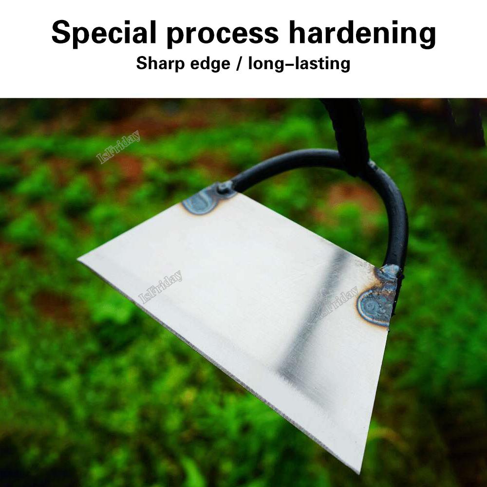 Handheld Hohl Hacke Verdickt Mangan Stahl Landwirtschaft Jäten Hacke Pflanzen Gemüse Gartenarbeit Lösen Boden Jäten Werkzeuge