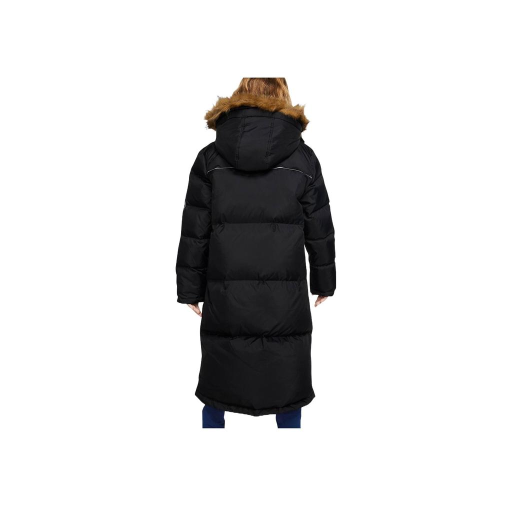 Nike Down-Fill Logo Printed Zipper Hooded Down Jacket Kids Outerwear Black CT0607-010