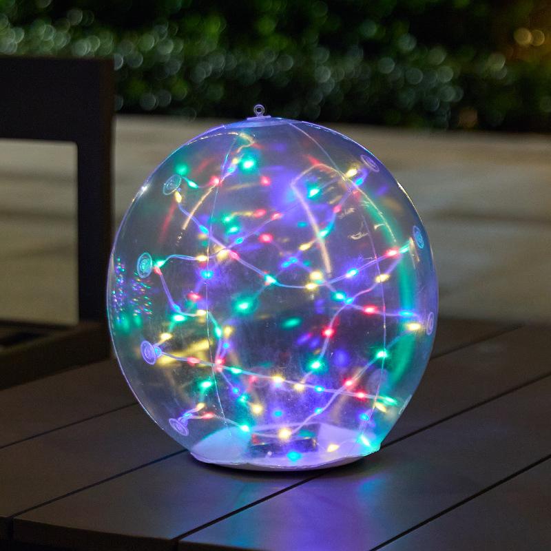 

Solar-Powered Fairy Light IP65 Waterproof Inflatable LED Pool Light Floating Balls Lamp Decorations for Party Pond Yard Outdoor разноцветный