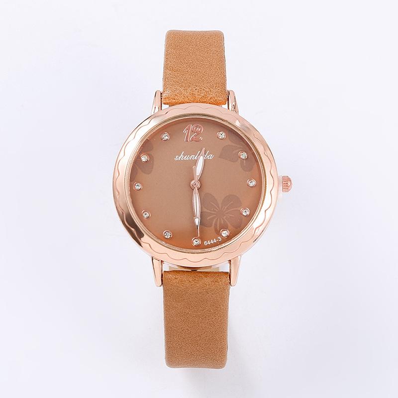 Ladies Watch Female Simple Student Belt Watch Girl Cute Casual Quartz Watch