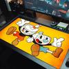Tapis de souris couleur jeu Cuphead Grand coussin de table de jeu Antidérapant Ordinateur portable Tablette Grande souris XXL Tapis Mini PC Tapis de jeu Avec bordure verrouillée