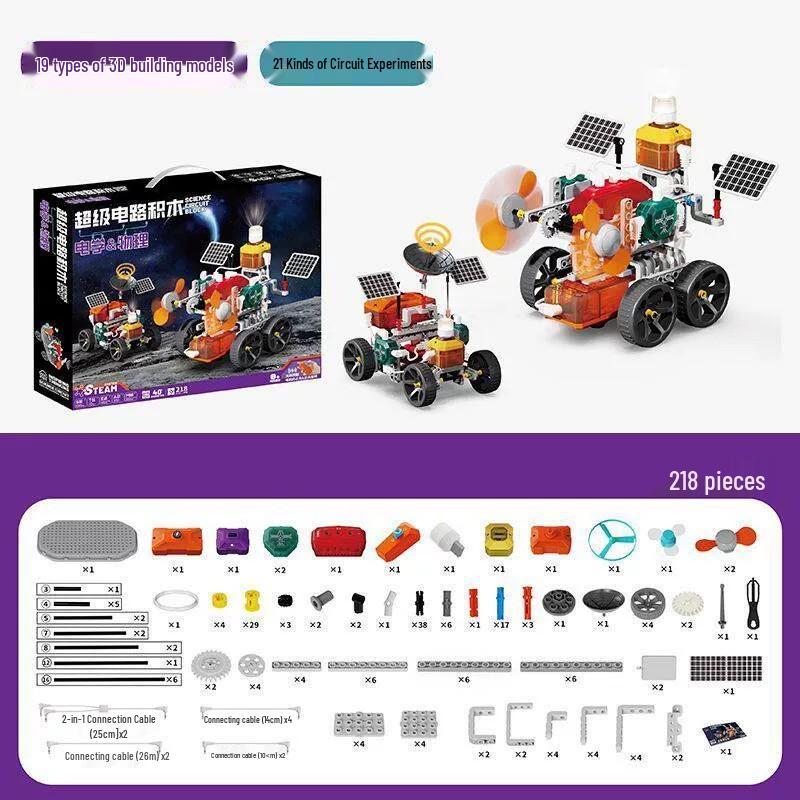 DIY Electric Circuit Building Set for Kids – Physics and Science Experiment Toy