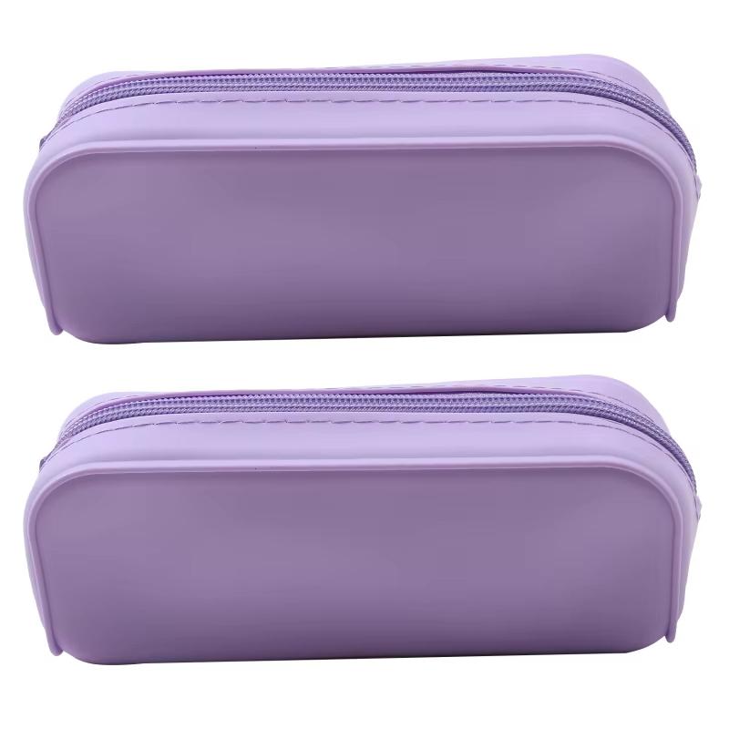 New Colorful Silicone Pencil Case Cute Fashion Pencil Bag Stationery Storage Pouch Student School Supplies Student Gift