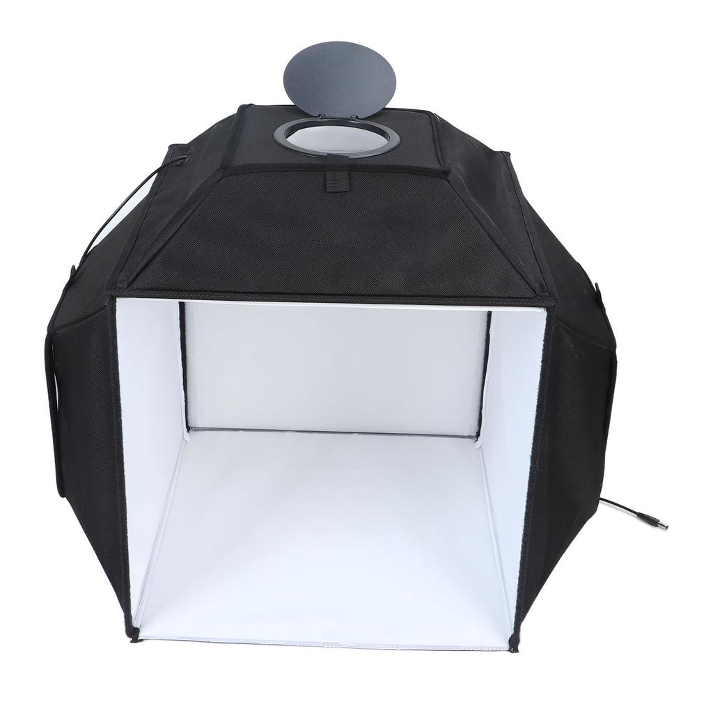 PULUZ 40cm Fotografie Softbox Zelt 5500K Kleine Studio Foto Box mit 4 Farben PVC Hintergrundtafel AC 100‑240V