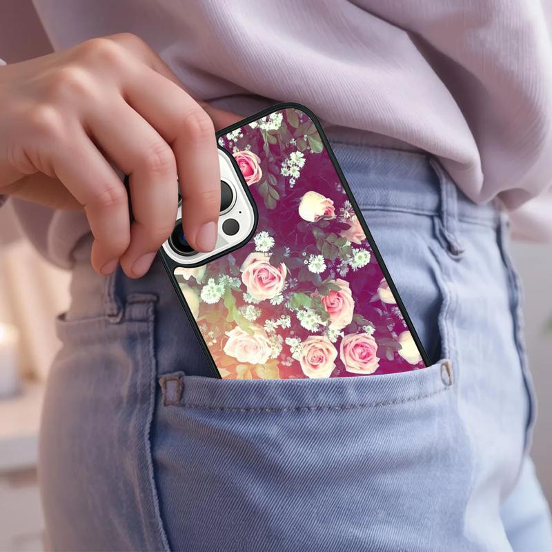 Peony Sunflowe Rose Daisy Plants Flower Phone Case For iPhone 17 Air 15 16e 14 13 Pro Max Coque 12 11 Pro Max PLUS cover