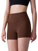 CRZ YOGA Biker Short Yoga High Coffee Size XL Women's Shorts, Leggings, Shorts, Waist, 3/4 Length, Butterluxe, 4-inch/10-cm Inseam, Brown,