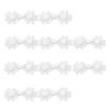Chinese Traditional Button Sewing Crafted Buttons Sew On for Handcraft Cheongsam Embellishment White