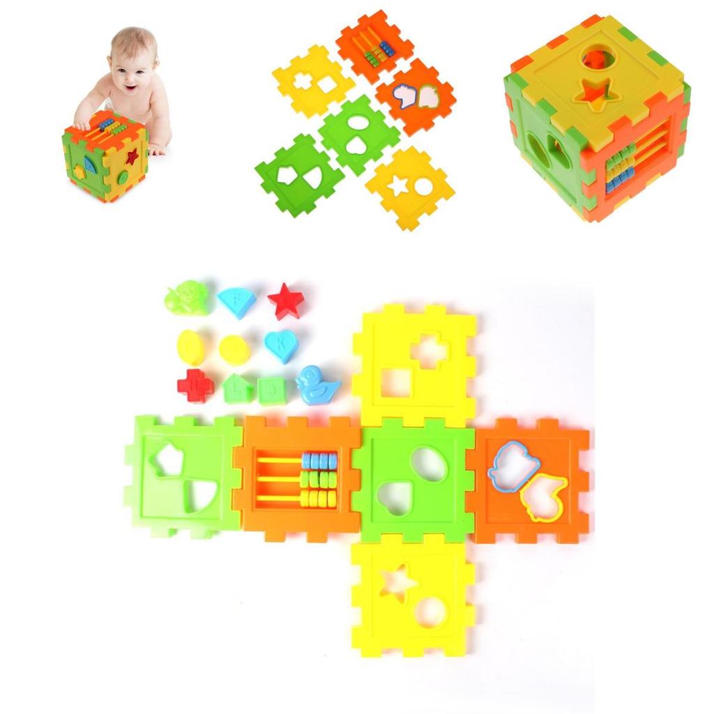 Ideal Gift Baby Kid Bricks Matching Blocks Baby Intelligence Educational Sorting Box For Early Learning