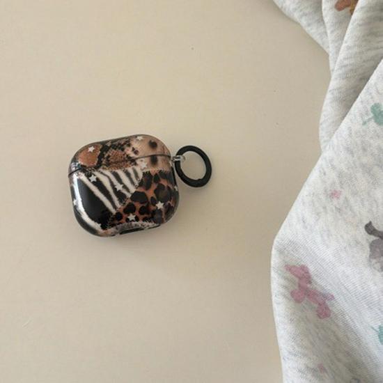 Japanese Korean Semi-Transparent Leopard Print AirPods 3/4 Pro Protective Case - New Model Airpods 3rd Generation