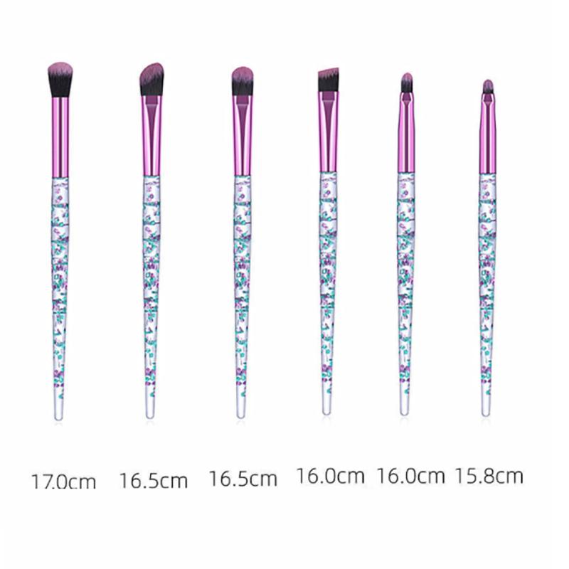 Colorful Makeup Brush Set Glitter Shinny Crystal Foundation Blending Power Cosmetic Beauty Make Up Tool Set