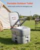 Portable Toilet, 30L Detachable Waste Tank, 200 Flushes, Camping Toilet for Adults, Outdoor Travel Potty with Level Indicator, Suitable for RV Travel,