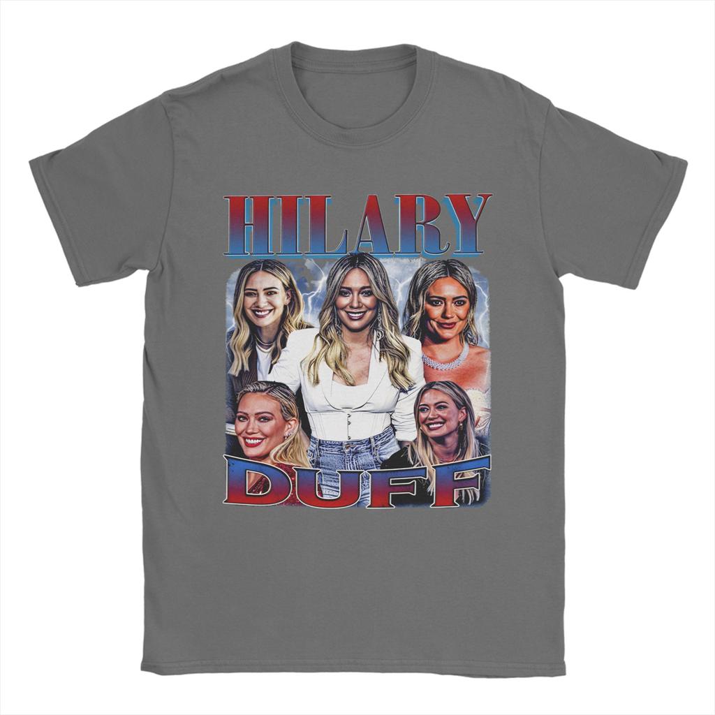 Men Women Hilary Duff T Shirt Cotton Printed Tee Shirts Clothing Outfits