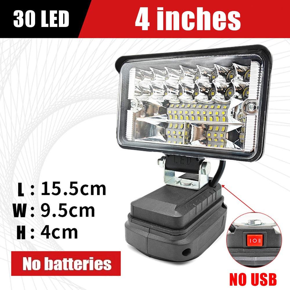 1Pcs Portable Working Spotlights 3/4/5/7/8Inch Fishing Light Led Light  Fit for Makita 18V Battery