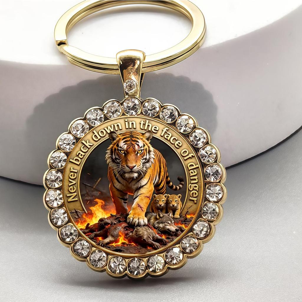 Europäischer und Amerikanischer Tiger Anhänger Unisex Halskette