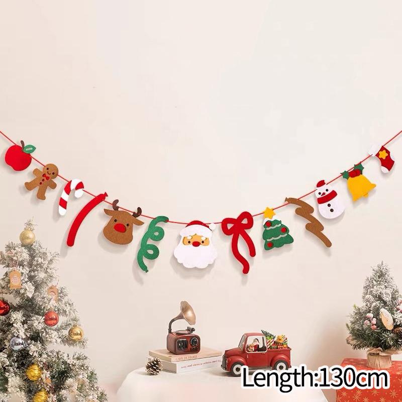 Christmas Tinsel Ribbons with Bow Christmas Banner Decoration Wall Hanging Pendants Home Decoration New Year Room Decor Navidad