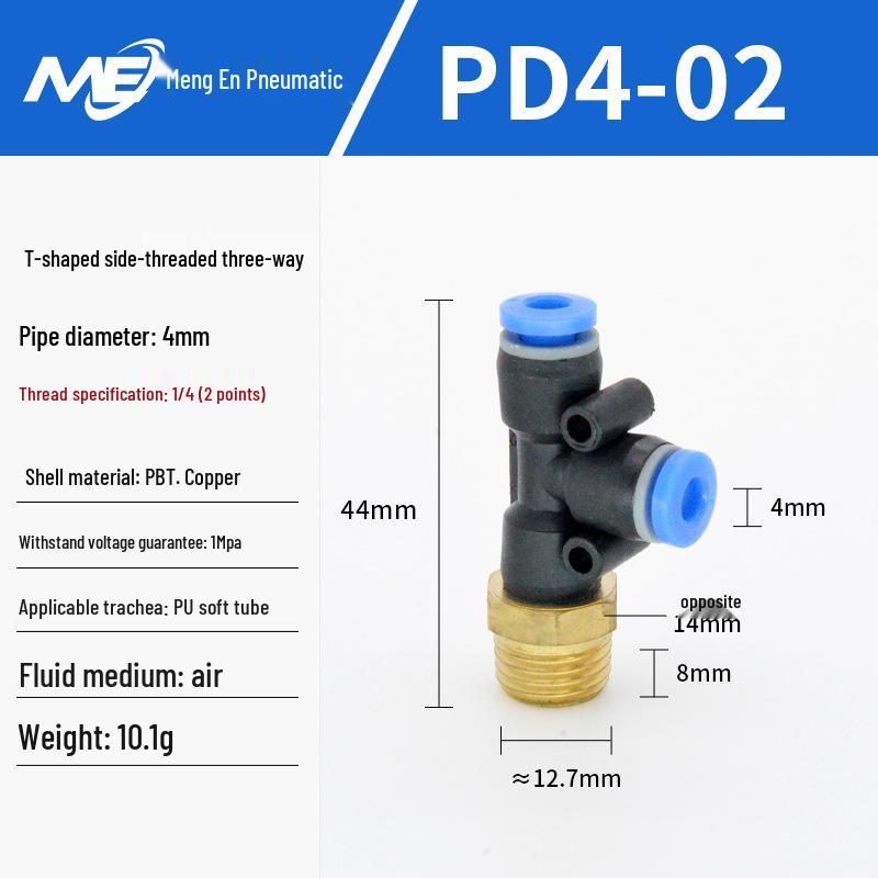 Copper Corrosion-Resistant Pneumatic Quick Connector Fitting for Air Compressors