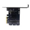 PCIE 1X/4X SATA3.0 Controller Card 6 Port 6Gbps PCIE SATA3.0 Expansion Card PCIE to SATA3.0 Controller PCIE GEN3 RTL9100VB Chip