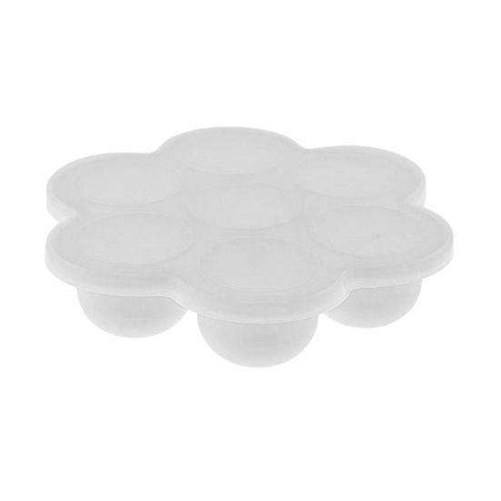 

Food Freezer Trays with Lid 7-Cavity Silicone Food Storage Container for Freezing Breast Milk Ice Cubes And Fruit Purees Leak-Proof Storage Tray S