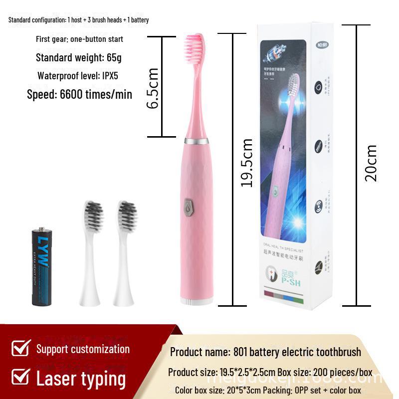 Sonic Rechargeable Electric Toothbrush - Standard Box Packaging, Live Trend, Free Shipping