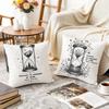 Forever Is Composed Of Nows Cushion Cover Durable Hypoallergenic Organic Linen Pillow Cover Short Size Washable Skin-Friendly