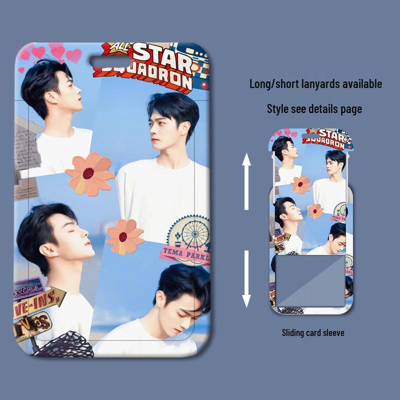 Xu Kai Plastic Sliding Cover ID and Access Card Holder for Students and Work.