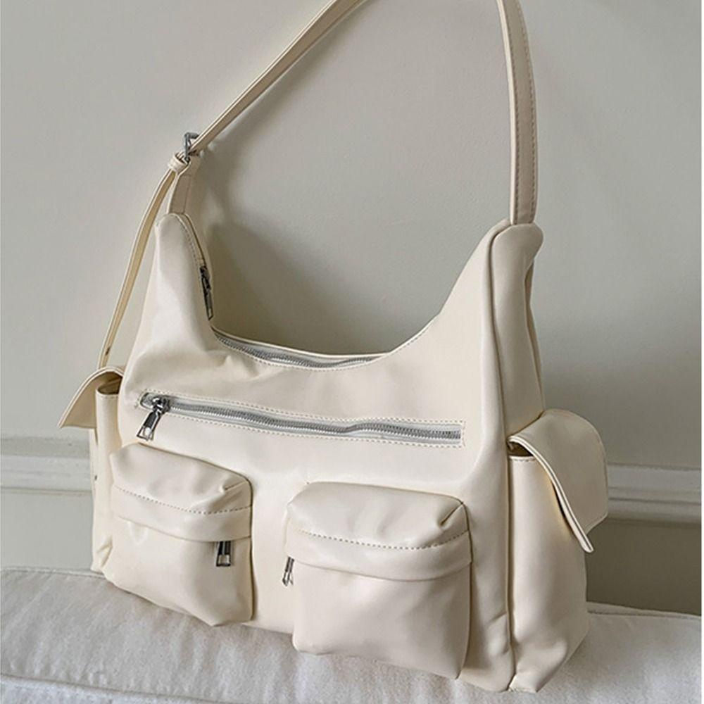 Y2K Armpit Bag Spicy Girl MotorcycleBag Trend Locomotive Pack  Streetwear