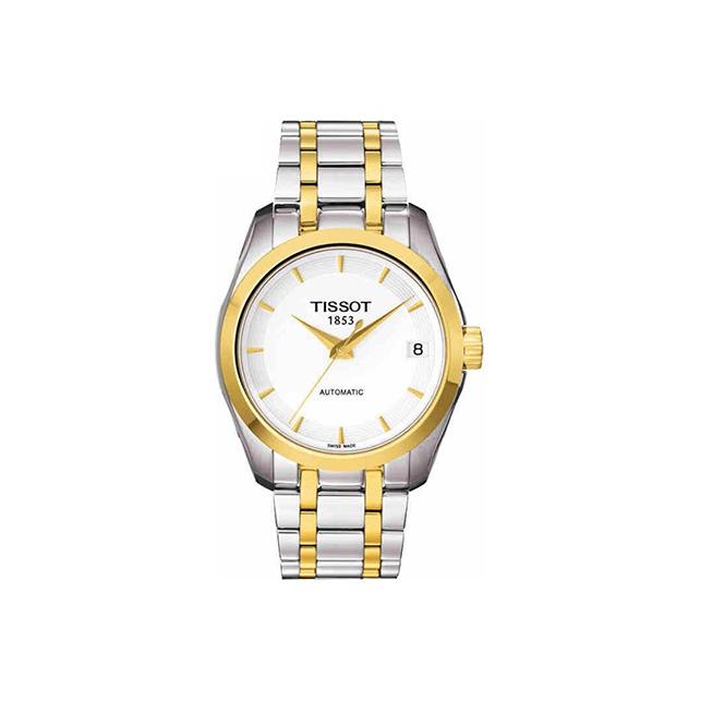 TISSOT Women s Kutu Collection Watch T035.207.22.011.00 White Dial Steel Band