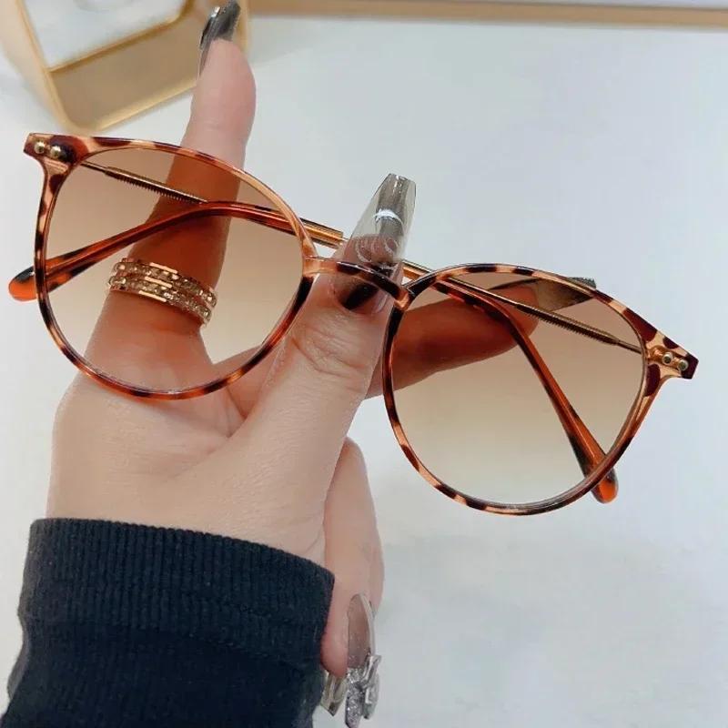 New Fashion Unisex Sunglasses UV400 Protection Luxury Round Frame Outdoor Sunshade Glasses Trendy Eyewear