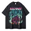 Hot Sale One Piece Graphic Print T-Shirt Men Women Streetwear Harajuku Fashion Vintage Washed Cotton Summer New Tee Loose Casual Oversized Top