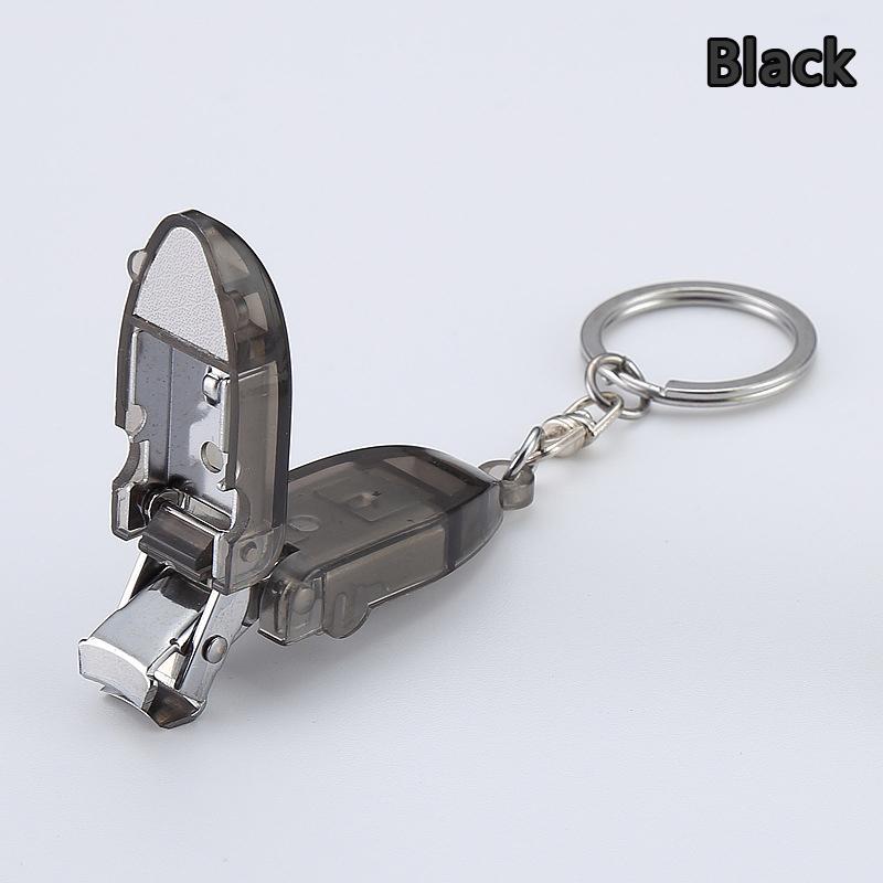Mini Nagelknipser Nagelzubehör und Werkzeuge Maniküre Schere Schlüsselanhänger Fingernagel Tragbare Knipser mit Nagelfeilen Heim Geschenk