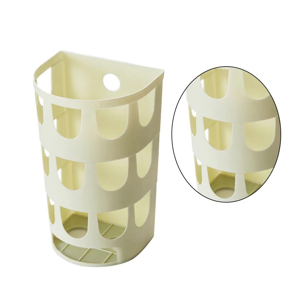 Multipurpose Wall-mounted Garbage Bags Tray Storage Box Plastic Bags Holder Rack Kitchen Tableware Sundries Organizer Cricut