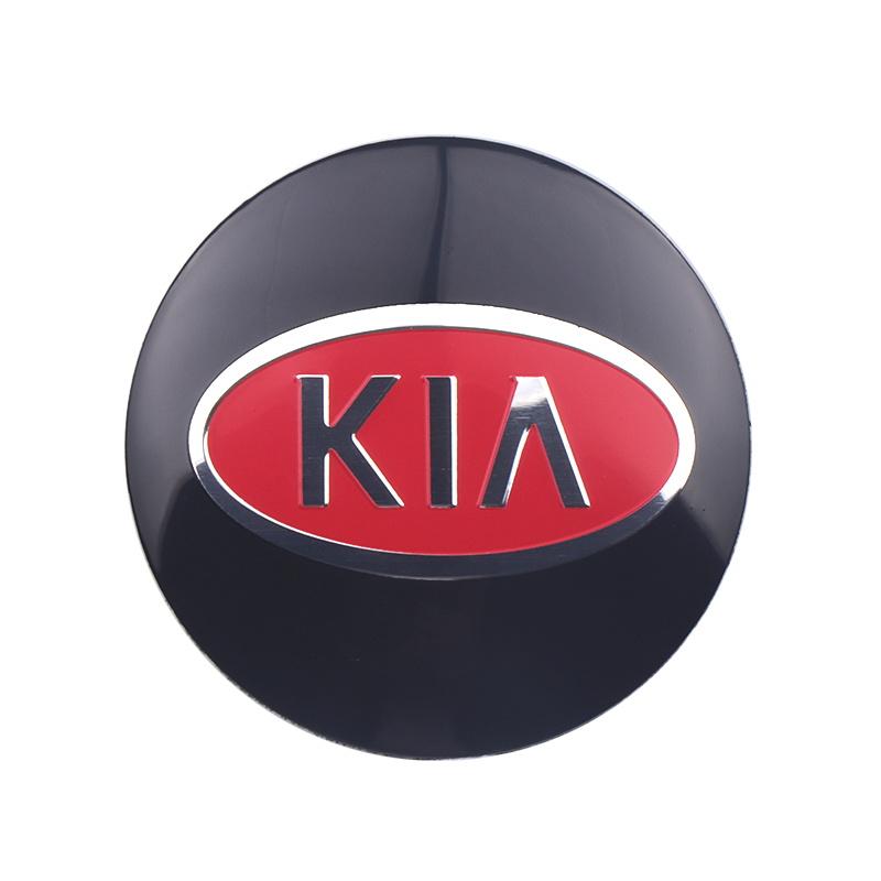 2026 Hot Car Sticker 4Pcs Car Aluminum Alloy Wheel Center Hub Cap Tire Rim Cover Decoration For KIA K5 Stinger RIO Sorento Pican