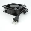 120x120x38mm 220V-240V 120mm Sleeve Bearing 0.14A Cooling fan with AC power cable US Plug
